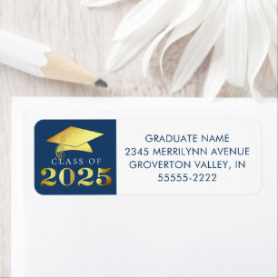 Graduation 2024 Blue Faux Gold or Custom Colour