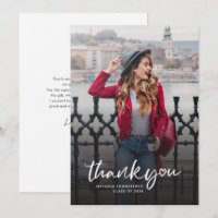 Graduation 2024 Grad Photo Script Thank You