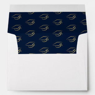 Graduation 2024 Graduate Cap Pattern Elegant Envelope