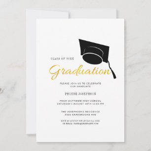 Graduation 2024 Minimalist Grad Party Invitation