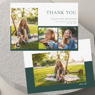 Graduation 2024 Modern Elegant Thank You Card