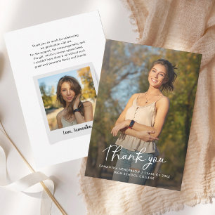 Graduation 2024 Photo Grad Thank You Card