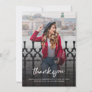 Graduation 2024 Photo Grad Thank You Card