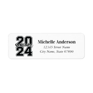 Graduation 2024 Return Address Labels