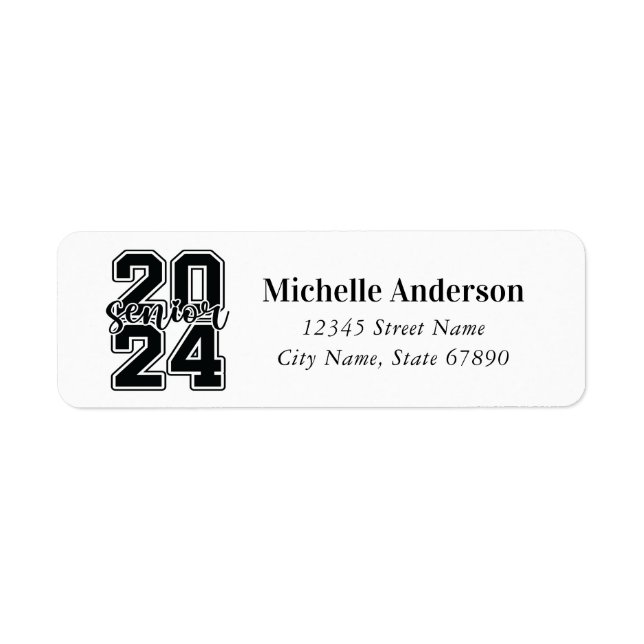 Graduation 2024 Return Address Labels (Front)