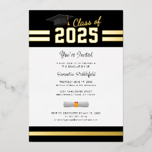 Graduation 2025 Grad Party Gold