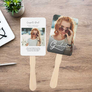 Graduation 2025 Graduate Photo Grad Announcement Hand Fan
