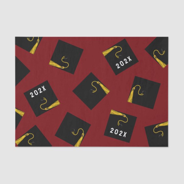 Graduation 2025 Maroon Tissue Paper (Front)