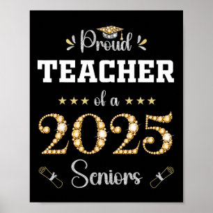 Graduation 2025 Matching Family Grad Party Proud T Poster