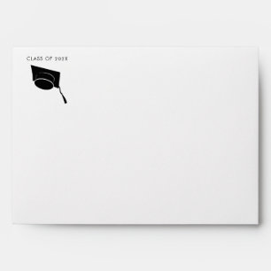Graduation 2025 Minimalist Grad Return Address Envelope