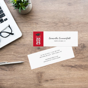 Graduation 2025 Modern Script Calling Mini Business Card