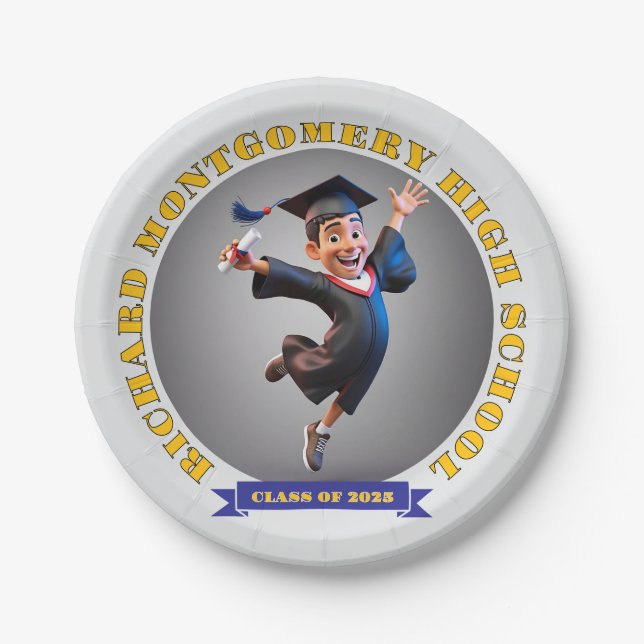 " GRADUATION 2025 " PAPER PLATE (Front)