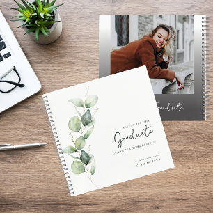 Graduation 2025 Photo Eucalyptus Guest Notebook