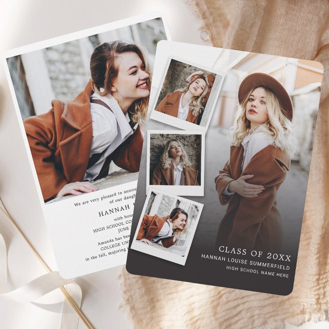 Graduation 2025 Photo Grad Announcement (Graduation 2025 Photo Collage RC Announcement)