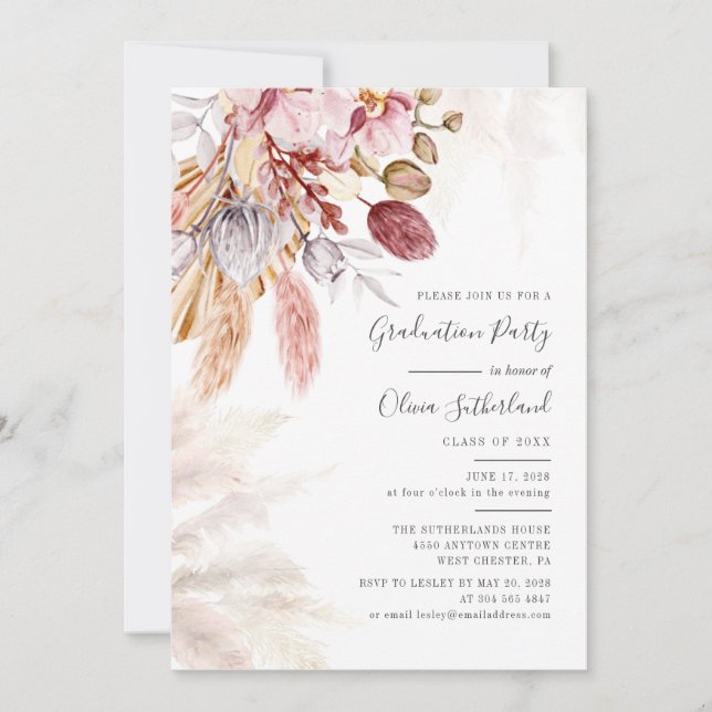 Graduation 2025 Photo Grad Party Invitation (Front)