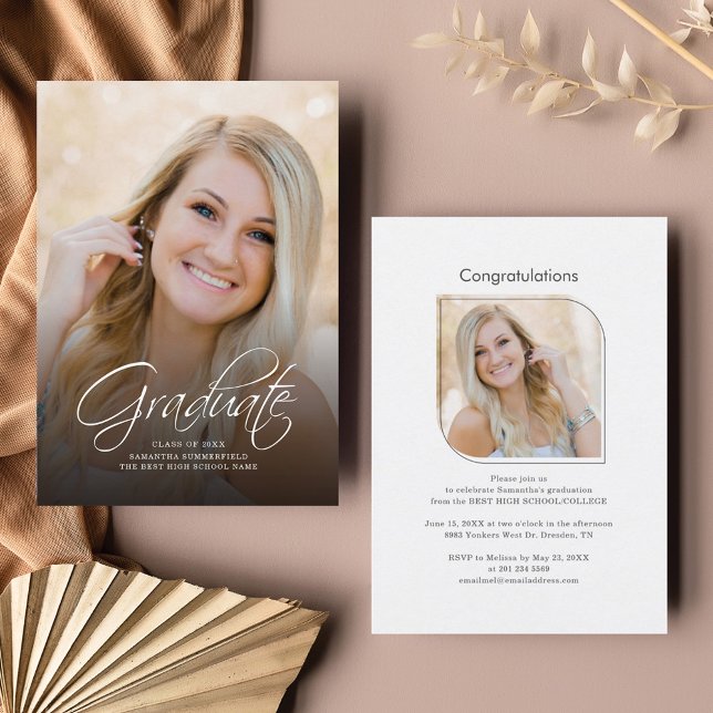 Graduation 2025 Photo Grad Party Invitation (Creator Uploaded)