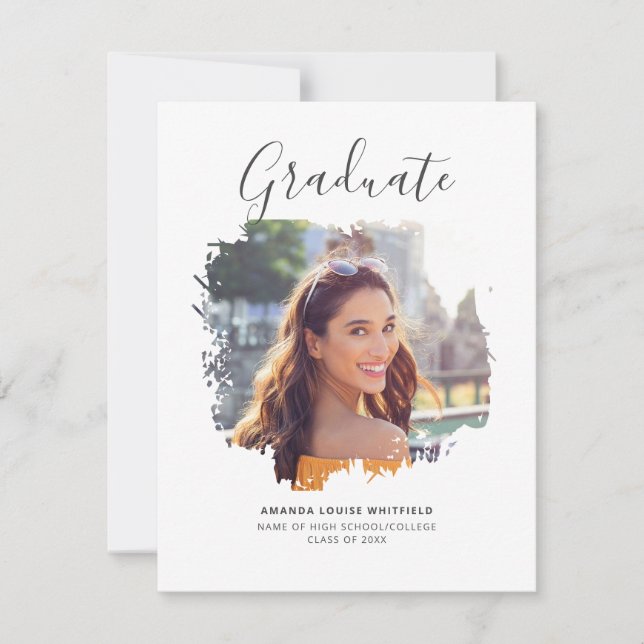 Graduation 2025 Photo Grad Party Invitation (Front)