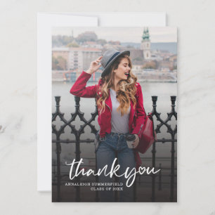 Graduation 2025 Photo Grad Party Thank You Card