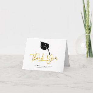Graduation 2025 Photo Grad Script Thank You Card