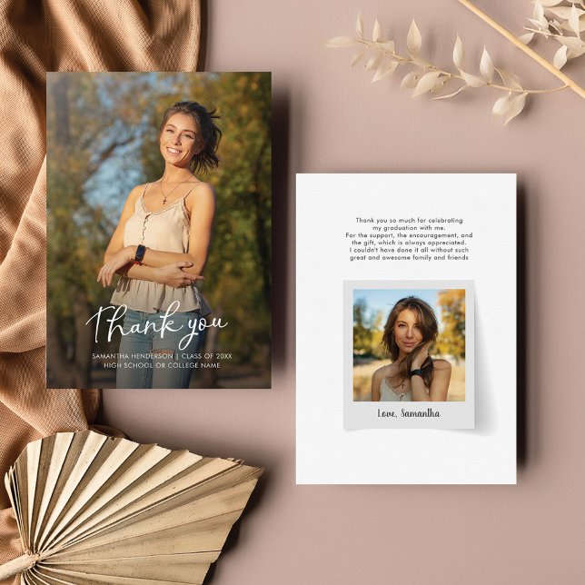 Graduation 2025 Photo Grad Thank You Card (Creator Uploaded)