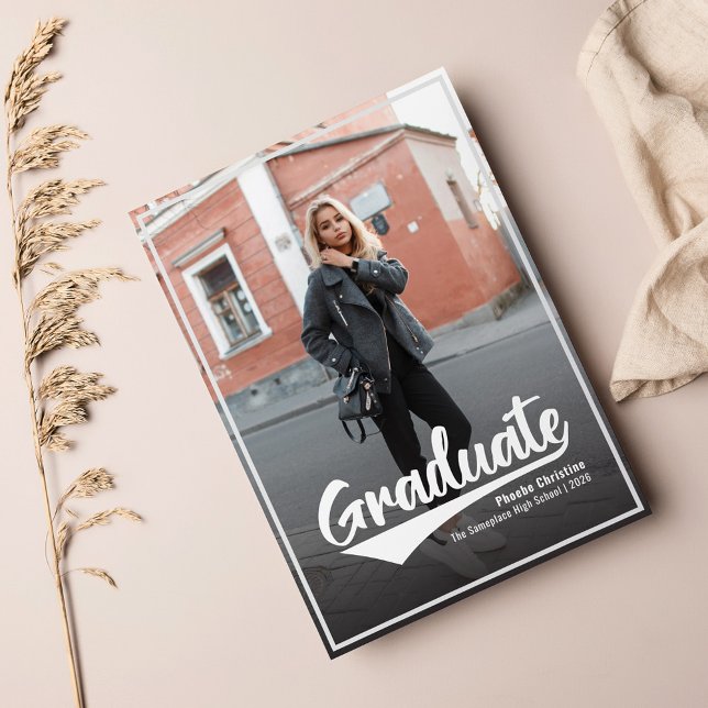 Graduation 2025 Photo High School Grad Announcement (Class of 2025 Graduation Photo Announcement)