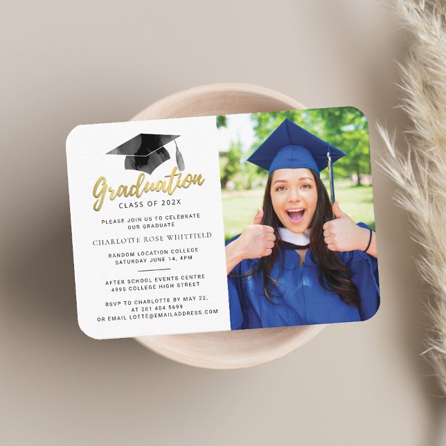 Graduation 2025 Photo Mini Party Invitation (Graduation 2025 Photo Mini Party Invitation)