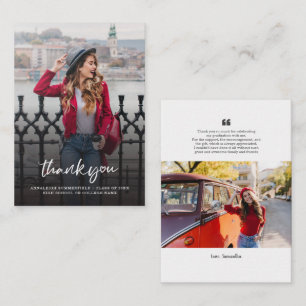 Graduation 2025 Photos Grad Thank You Card