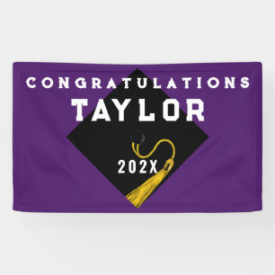 Graduation 2025 Purple Banner