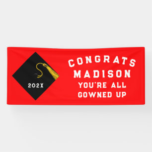 Graduation 2025 Red Banner
