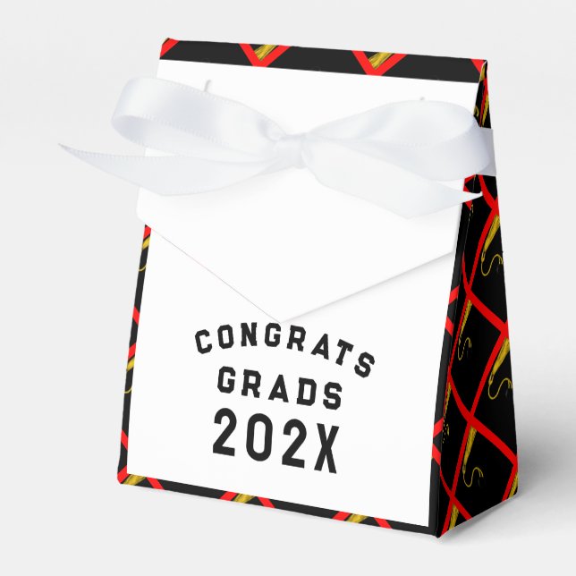 Graduation 2025 Red Favour Box (Front Side)
