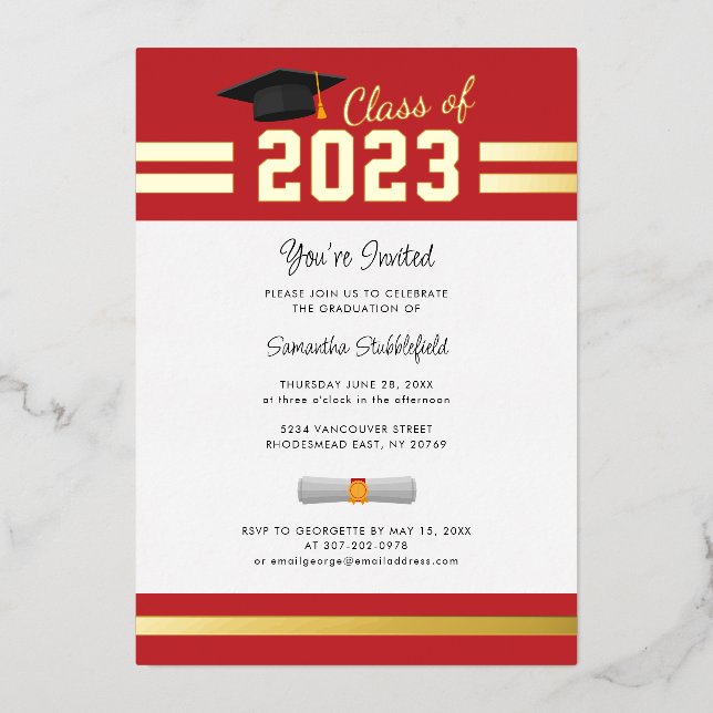 Graduation 2025 Red Grad Party (Front)