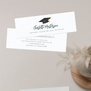 Graduation 2025 Script Grad Name Calling Mini Business Card
