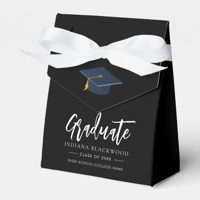 Graduation 2025 Script Grad Party Custom Favour Box (Front Side)