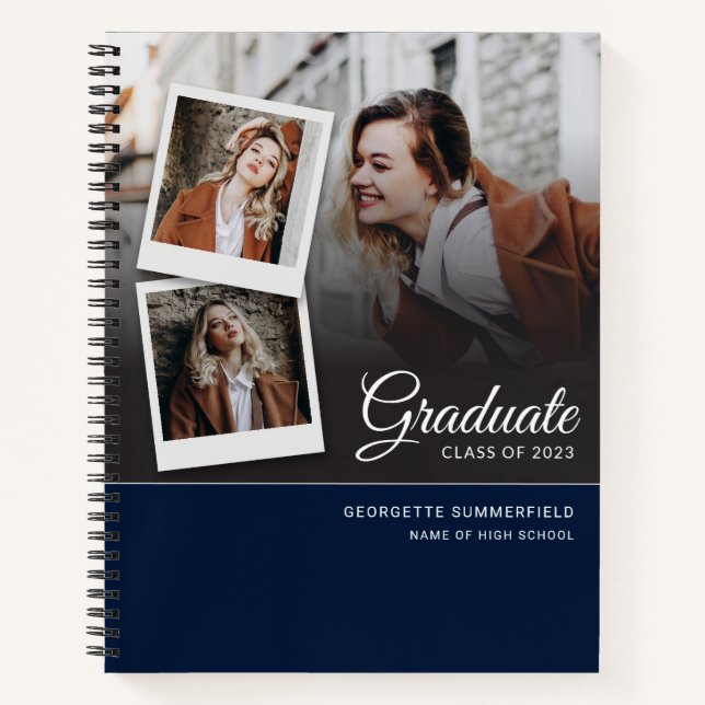 Graduation 2025 Script Grad Party Photos Guest Notebook (Front)