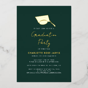 Graduation 2025 Script Graduate Party Gold