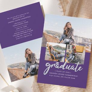 Graduation 2025 Script Photos Modern Grad Announcement