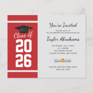 Graduation 2025 Simple Grad Party Invitation