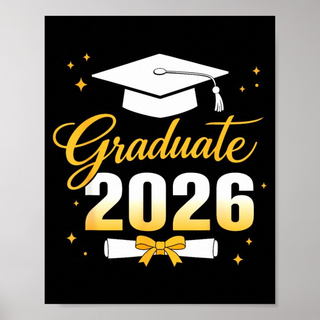 Graduation 2026 class of 2026 funny 2026 poster (Front)