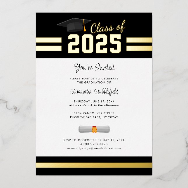Graduation 2026 Grad Party Gold (Front)