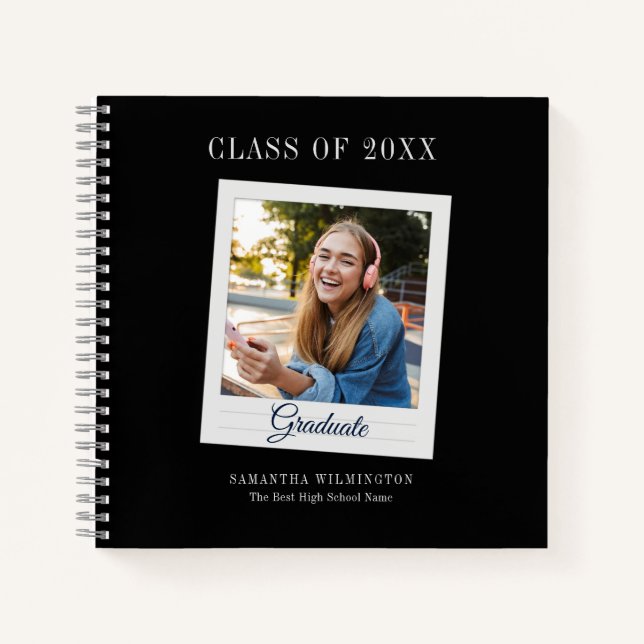 Graduation 2026 Grad Photo Script Guest  Notebook (Front)