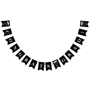 Graduation 2026 Graduate Party Black Bunting