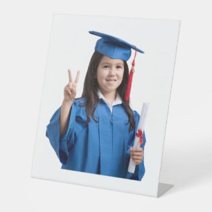 Graduation 2026, Graduation Fan, Big Heads on  Pedestal Sign