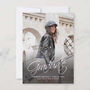 Graduation 2026 Handwritten Photo Announcement