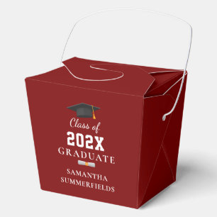 Graduation 2026 Party Minimalist Custom Favour Box