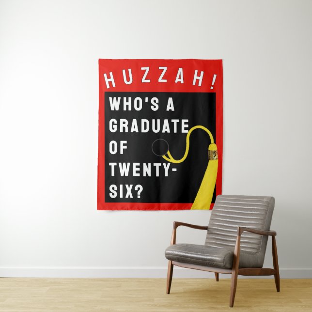 Graduation 2026 Photo Backdrop Tapestry (In Situ)
