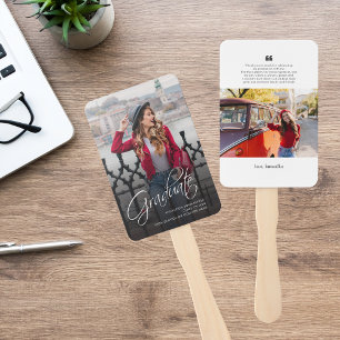 Graduation 2026 Photo Grad Thank You Hand Fan