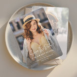 Graduation 2026 Photo Save the Date Announcement<br><div class="desc">Class of 2026, it’s time to celebrate! Commemorate this milestone with family and friends in a unique and special way! Send out your invitations with this modern script graduation save the date postcard. Formal invitation to follow, but let your friends and family know it’s time to save the date and...</div>