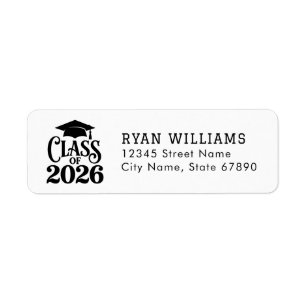 Graduation 2026 Return Address Labels
