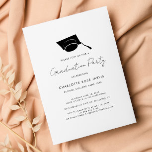 Graduation 2026 Script Elegant Grad Party Invitation