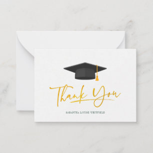 Graduation 2026 Script Grad Thank You Card